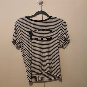 Abercrombie and Fitch striped nyc tee